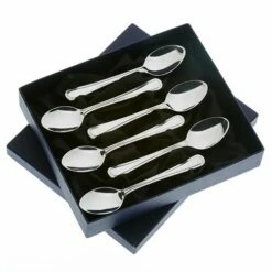 Arthur Price Of England Bead Sovereign Stainless Steel Set Of 6 Teaspoons - Premium Cutlery
