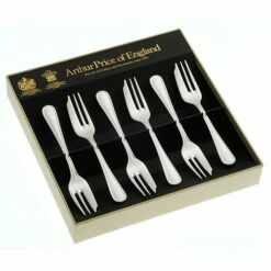 Arthur Price Of England Britannia Sovereign Silver Plate Set Of 6 Pastry Forks - Elegant Cutlery Forks