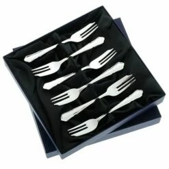 Arthur Price of England Dubarry Sovereign Silver Plate Pastry Forks - Set of 6