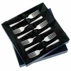Arthur Price Of England Harley Sovereign Silver Plate Set Of 6 Fruit Forks - Elegant Cutlery Forks