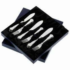 Arthur Price Kings Sovereign Silver Plate Fish Eaters Set of 8 Pairs - Elegant Cutlery Set