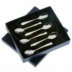 Arthur Price Old English Sovereign Stainless Steel Set of 6 Coffee Spoons - Elegant Cutlery for Tea & Coffee