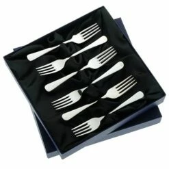 Arthur Price Old English Sovereign Stainless Steel Set of 6 Fruit Forks - Elegant Cutlery for Dining