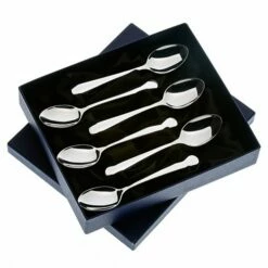 Arthur Price Old English Sovereign Stainless Steel Set of 6 Teaspoons - Elegant Cutlery for Tea Lovers
