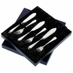 Arthur Price Of England Rattail Sovereign Stainless Steel Fish Eaters Cutlery Set - 8 Pairs