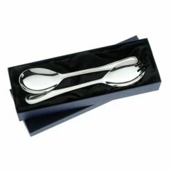 Arthur Price Of England Sovereign Stainless Steel Salad Servers Bead - Elegant Cutlery for Dining