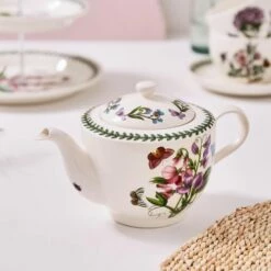 Portmeirion Botanic Garden Traditional Teapot - Elegant Ceramic Teapot for Tea Lovers -HARTS OF STUR Sales BG00617 Botanic Garden by Portmeirion Teapot Traditional 2