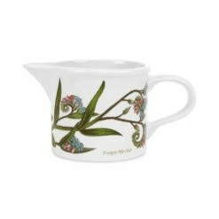 Portmeirion Botanic Garden Cream Jug Drum Shape - Elegant Tableware for Tea & Coffee