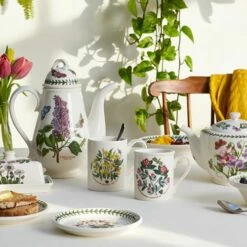 Portmeirion Botanic Garden Coffee Mug Set Of 6 - Elegant Ceramic Drinkware for Tea & Coffee -HARTS OF STUR Sales BG48600 Botanic Garden by Portmeirion Coffee Mug Set of 6 3