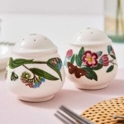 Portmeirion Botanic Garden Salt & Pepper Set - Elegant Tableware for Stylish Dining -HARTS OF STUR Sales BG50250 Botanic Garden by Portmeirion Salt And Pepper 2