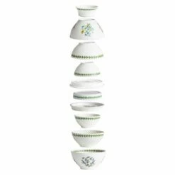 Portmeirion Botanic Garden 50th Anniversary 10-Piece Stacking Set - Elegant Tableware Collection -HARTS OF STUR Sales BG79383XG Botanic Garden by Portmeirion 50th Anniversary 10 Piece Stacking Set 1