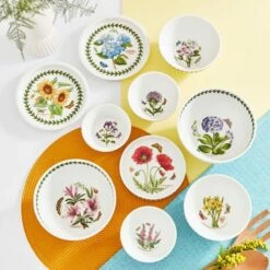Portmeirion Botanic Garden 50th Anniversary 10-Piece Stacking Set - Elegant Tableware Collection -HARTS OF STUR Sales BG79383XG Botanic Garden by Portmeirion 50th Anniversary 10 Piece Stacking Set 2