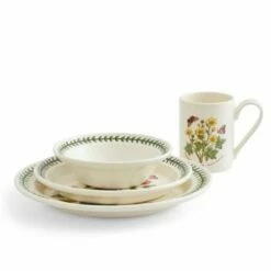 Portmeirion Botanic Garden 4-Piece Tableware Set | Elegant Dining Essentials -HARTS OF STUR Sales BGB79384 Portmeirion Botanic Garden 4 Piece Set 2