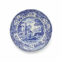 Spode Blue Italian Set Of 4 19cm Plates - Elegant Tableware for Dining