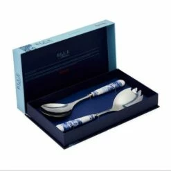 Spode Blue Italian Salad Servers - Elegant Cutlery for Stylish Dining