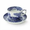 Spode Blue Italian Jumbo Cup & Saucer - Elegant Drinkware Set -HARTS OF STUR Sales BLI1290X Spode Blue Italian Jumbo Cup and Saucer