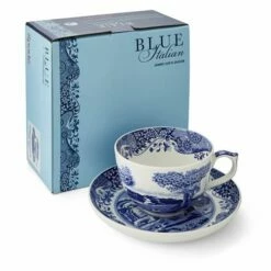 Spode Blue Italian Jumbo Cup & Saucer - Elegant Drinkware Set -HARTS OF STUR Sales BLI1290X Spode Blue Italian Jumbo Cup and Saucer 3