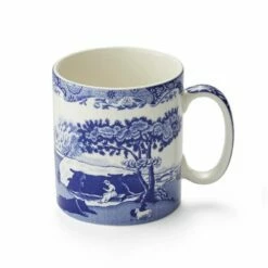 Spode Blue Italian Set of 4 Small Mugs - Elegant Ceramic Coffee Cups -HARTS OF STUR Sales BLI5110X Spode Blue Italian Mug 1