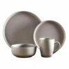 Barbary & Oak Avena 16-Piece Dinnerware Set in Grey - Premium Tableware for Stylish Dining -HARTS OF STUR Sales BO867007GRY Barbary And Oak Avena 16 Piece Dinnerware Set Grey