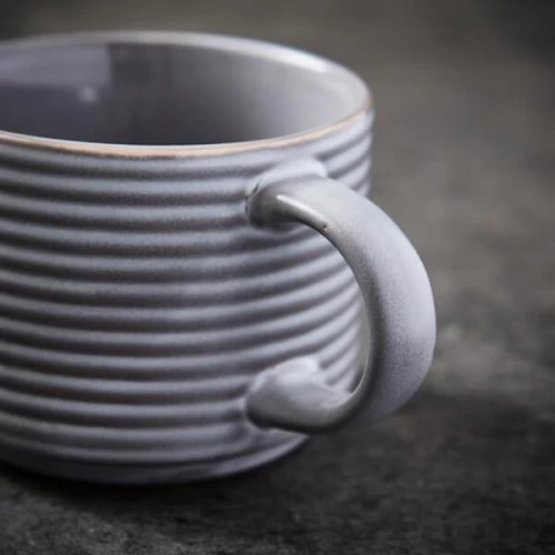 Barbary & Oak Totem Stacking Mugs, Set of 4 - Reactive Glaze Ceramic Coffee Cups 4 Barbary & Oak Totem Stacking Mugs, Set of 4 - Reactive Glaze Ceramic Coffee Cups - Image 2