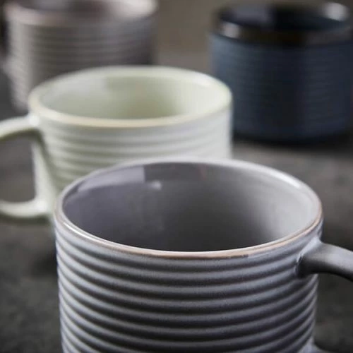 Barbary & Oak Totem Stacking Mugs, Set of 4 - Reactive Glaze Ceramic Coffee Cups 5 Barbary & Oak Totem Stacking Mugs, Set of 4 - Reactive Glaze Ceramic Coffee Cups - Image 3