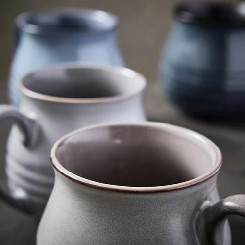 Barbary & Oak Abyss Round Mug Set of 4 - Reactive Glaze Ceramic Coffee Cups 5 Barbary & Oak Abyss Round Mug Set of 4 - Reactive Glaze Ceramic Coffee Cups - Image 3