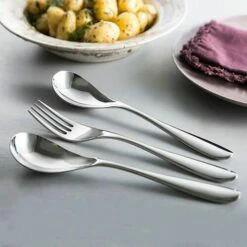 Robert Welch Bourton Bright 3-Piece Serving Set - Stainless Steel Cutlery Spoons -HARTS OF STUR Sales BORBR1088V3 Robert Welch Bourton Bright Serving Set 3 Piece 2