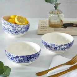 Spode Brocato Set Of 4 14cm Bowls - Elegant Tableware for Dining & Entertaining -HARTS OF STUR Sales BRO0344 Spode Brocato Bowl 4