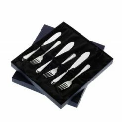 Arthur Price Of England Britannia Sovereign Silver Plate Fish Eaters Set - 8 Pairs | Elegant Cutlery Accessory