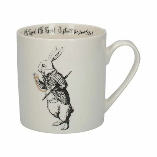 Alice In Wonderland White Rabbit Ceramic Mug - 350ml - Perfect for Tea & Coffee 3 Alice In Wonderland White Rabbit Ceramic Mug - 350ml - Perfect for Tea & Coffee