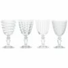 MIKASA Cheers Set Of 4 Elegant Glass Goblets - Perfect for Wine, Cocktails & Celebrations -HARTS OF STUR Sales C000210 Mikasa Cheers Pack Of 4 Glass Goblets