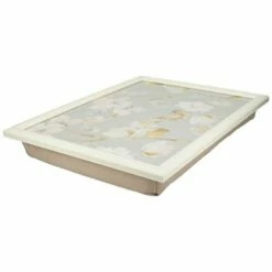 Creative Tops Duck Egg Floral Lap Tray - Stylish Tableware for Dining & Work -HARTS OF STUR Sales C000333 Creative Tops Duck Egg Floral Laptray 1