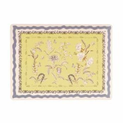 Cath Kidston Wisteria Set of 4 Cork Back Rectangular Placemats - Stylish Table Mats for Dining