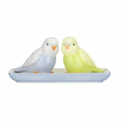 Cath Kidston Painted Table Ceramic Budgie Salt & Pepper Shaker Set - Stylish Tableware