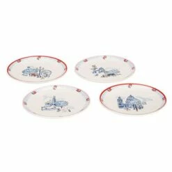 Cath Kidston London Set of 4 Side Plates | Floral Design Tableware