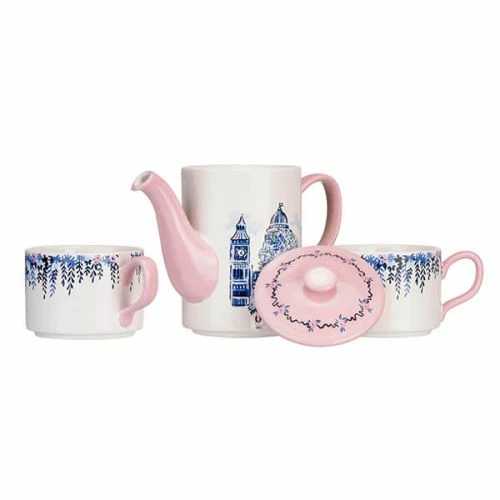 Cath Kidston London Tea For Two Ceramic Mug Set - Floral Design, Perfect for Tea Lovers 6 Cath Kidston London Tea For Two Ceramic Mug Set - Floral Design, Perfect for Tea Lovers - Image 4