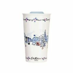Cath Kidston London Ceramic Travel Mug 300ml - Stylish & Leak-Proof