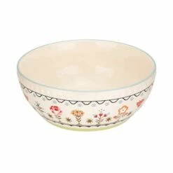 Cath Kidston Painted Table Ceramic Large Serving Bowl 26cm - Floral Design Serveware -HARTS OF STUR Sales CKPTLSERVBOWL Cath Kidston Painted Table Ceramic Large Serving Bowl 26cm 1