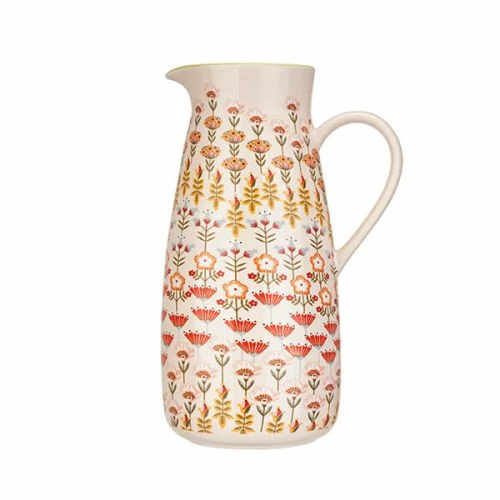 Cath Kidston Painted Table Ceramic Pitcher Jug 1.7 Litre - Floral Design Drinkware 3 Cath Kidston Painted Table Ceramic Pitcher Jug 1.7 Litre - Floral Design Drinkware