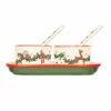Cath Kidston Christmas Condiment Dish Set - Festive Tableware for Sauces, Jams & Condiments -HARTS OF STUR Sales CKXAGCONPOT2 Cath Kidston Christmas Condiment Dish Set