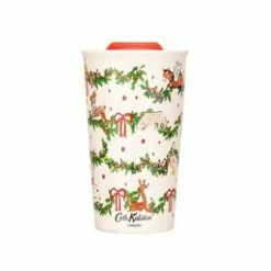Cath Kidston Christmas Travel Mug 300ml - Festive Insulated Drinkware
