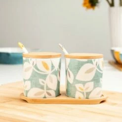 Catherine Lansfield Inga Condiment Pot Set - Stylish Tableware for Sauces, Jams & Condiments -HARTS OF STUR Sales CLIGCONPOT2 Catherine Lansfield Inga Condiment Pot Set 2