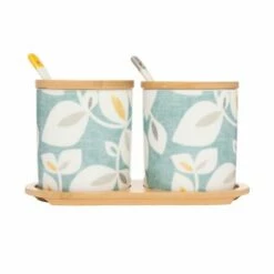 Catherine Lansfield Inga Condiment Pot Set - Stylish Tableware for Sauces, Jams & Condiments