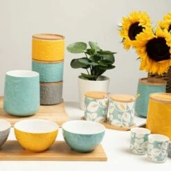 Catherine Lansfield Inga Condiment Pot Set - Stylish Tableware for Sauces, Jams & Condiments -HARTS OF STUR Sales CLIGCONPOT2 Catherine Lansfield Inga Condiment Pot Set 4