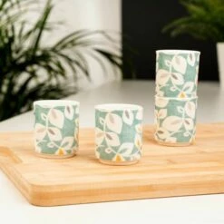 Catherine Lansfield Inga Stacking Egg Cups - Set of 4, Stylish Tableware for Breakfast -HARTS OF STUR Sales CLIGEGGCUP4 Catherine Lansfield Inga Stacking Egg Cups 3
