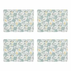Catherine Lansfield Inga Placemats Set Of 4 - Stylish Table Mats for Dining & Kitchen