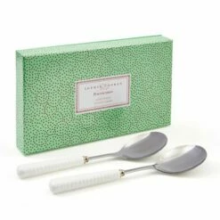 Sophie Conran For Portmeirion Silver Salad Servers - Elegant Cutlery for Stylish Dining -HARTS OF STUR Sales CPSV1122XG Sophie Conran for Portmeirion Salad Servers Silver 3