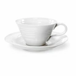 Sophie Conran Elegant Tea Cup & Saucer Set - Premium Porcelain Drinkware
