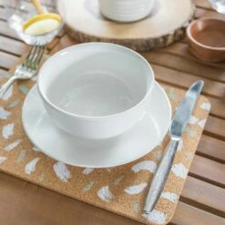 Creative Tops Cork Placemat Set Of 4 - Terrazzo Design Table Mats for Stylish Dining -HARTS OF STUR Sales CTPMCKTERPK4 Creative Tops Cork Placemat Set Of 4 Terrazzo 4