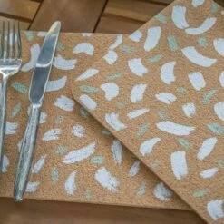 Creative Tops Cork Placemat Set Of 4 - Terrazzo Design Table Mats for Stylish Dining -HARTS OF STUR Sales CTPMCKTERPK4 Creative Tops Cork Placemat Set Of 4 Terrazzo 5